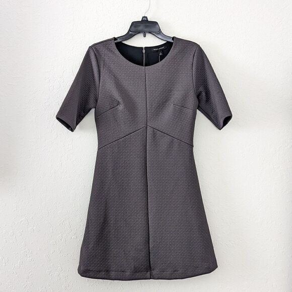 NWT Banana Republic Dress Women's Fit & Flare Midi Gray Brand New Dark Academia - Picture 1 of 10